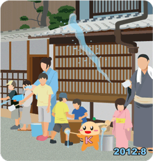 打ち水大作戦in美濃